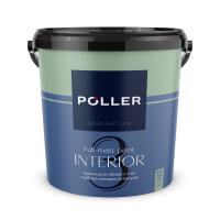 Краска Poller A.R.T. латексная глубокоматовая для обоев и стен 3 База А белая 9 л