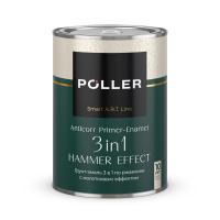 Грунт-эмаль 3 в 1 с молотковым эффектом Poller A.R.T. медно-шоколадная 0,8 л