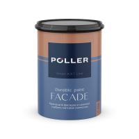 Краска Poller A.R.T. латексная глубокоматовая для фасадов и цоколей База А белая 0,9 л