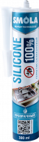 Герметик санитарный SMOLA SILICONE 100% прозрачный 300 мл