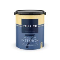 Краска Poller A.R.T. латексная шелковисто-матовая для стен и потолков 7 База А белая 4,5 л
