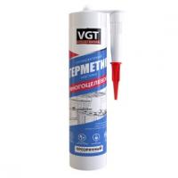 Герметик силакриловый многоцелевой прозрачный 0,28кг картридж VGT неморозостойкий