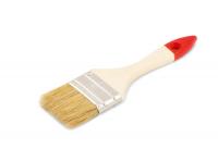 Кисть флейцевая 60 мм, толщина 11, светлая щетина, лакированная ручка Колор Эксперт