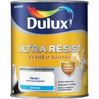 Краска ВД DULUX Ultra Resist BW 1л для кухни и ванной полуматовая