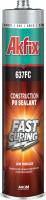 Akfix 637FC Герметик ПУ быстросохнущий 310мл Белый