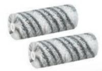 Валик 10 см полиэстер 12 мм, серая полоса, в упаковке 2 штуки Колор Эксперт