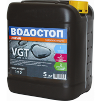 Грунт-концентрат Водостоп-акрил (1:10) 5кг VGT (неморозостойкий)