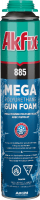 Akfix 885 Пена монтажная профессиональная зимняя 1020гр 70л