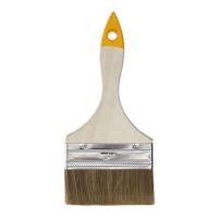 Кисть плоская "Хобби" смешанная щетина, деревянная рукоятка, 100мм "KORVUS"