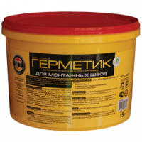 Герметик акриловый (мастика) для наружных и внутренних работ белый для монтажного шва 15кг VGT