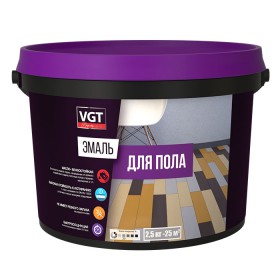 Эмаль ВГТ акриловая ВД-АК-1179 "Профи" для пола шоколадно-коричневая RAL8017 2,5кг