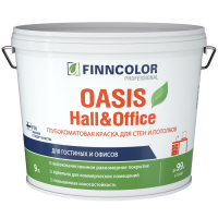 Краска Финколор OASIS HALL@OFFICE C для стен и потолков устойчивая к мытью 9 л