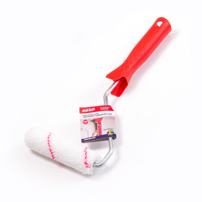 Валик 11 см в сборе полиэстер d 6 мм для водных красок "Акор"