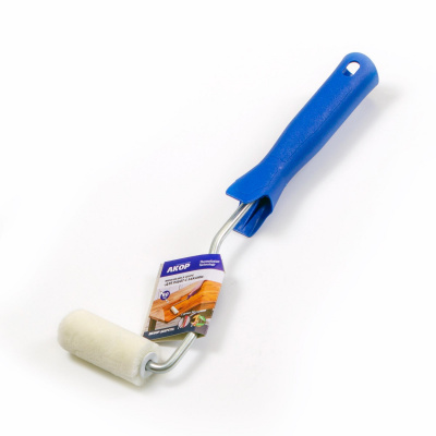 Валик 6 см в сборе велюр d 6 мм для работ с лаками "Акор"