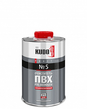 Очиститель для ПВХ KUDO №5 сильнорастворяющий 1л