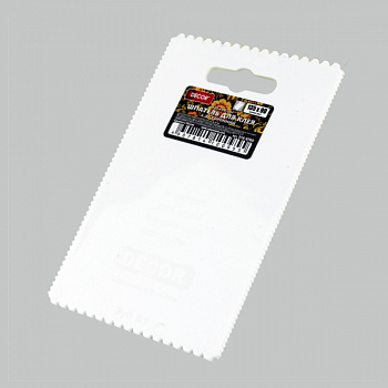 Шпатель для клея DECOR 135х90 мм, зуб: А1, А2, В1, В2