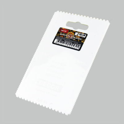 Шпатель для клея DECOR 135х90 мм, зуб: А1, А2, В1, В2