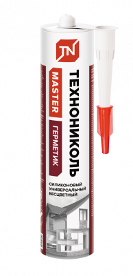Герметик ТЕХНОНИКОЛЬ универсальный силиконовый, бесцветный 280 мл