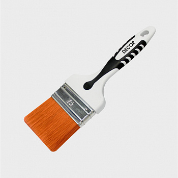 Кисть DECOR "B.W. деликатная" 75х15 мм, ультрамягкий синтетический ворс