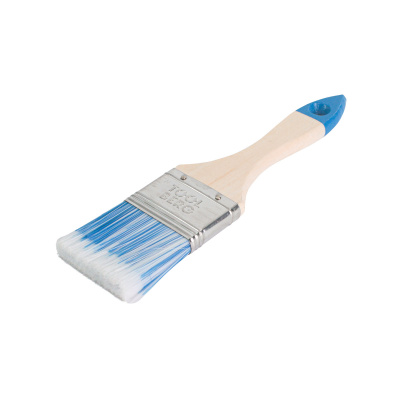 Кисть плоская искусственная щетина, деревянная ручка "Лазурит-Стандарт" 50 мм "TOOLBERG