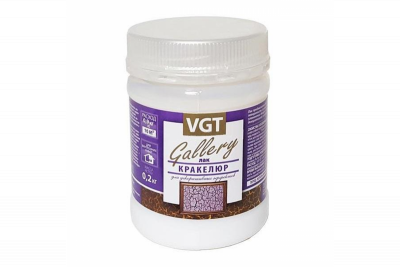 Лак VGT Кракелюр для декоративных покрытий 0,2кг (до -15)