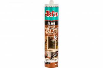 Akfix AS606 Герметик силиконоакриловый 310мл Белый