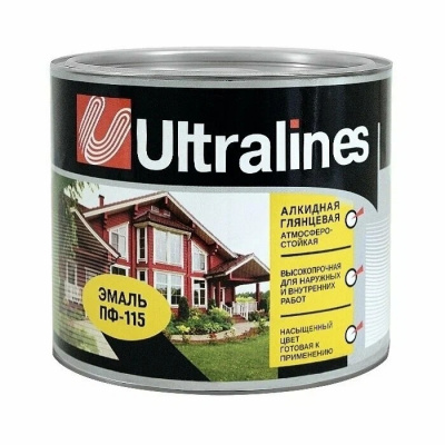 Эмаль ULTRA LINES ПФ-115 черная 2,6кг