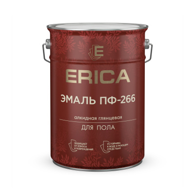 Эмаль Erica ПФ-266 желто-коричневая 5,5кг