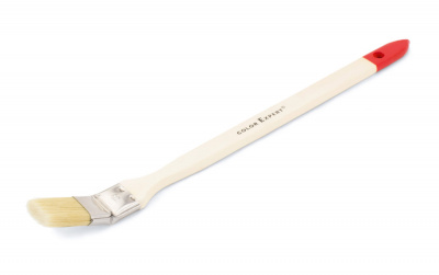 Кисть радиаторная 40 мм/1,5 мм светлая щетина, деревянная ручка Колор Эксперт