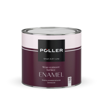Эмаль Poller A.R.T. универсальная алкидная белая 2 л