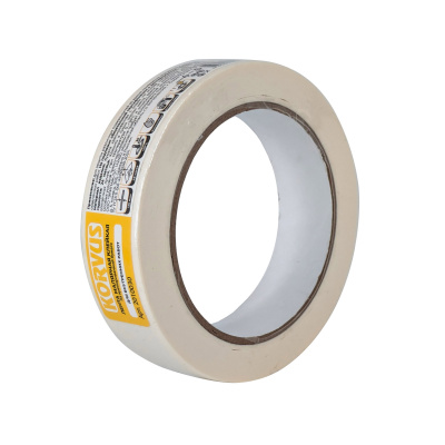 Лента малярная клейкая на крепированной бумаге, 25мм х 36м "KORVUS"
