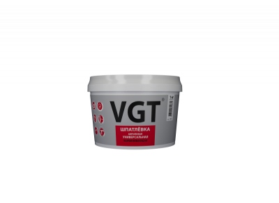 Шпатлевка универсальная для наружних и внутренних работ 1кг VGT