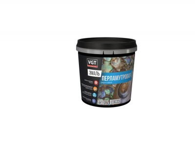 Эмаль VGT акриловая ВД-АК-1179 перламутровая серебристо-белая 1кг (неморозостойкая)