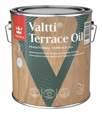 Масло Тиккурила VALTTI Terrace Oil для террас б/цв. EC 2,7л