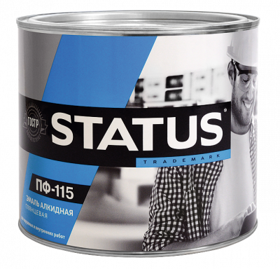 Эмаль СТАТУС ПФ-115 салатная 1,8кг