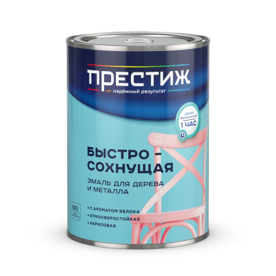 Эмаль ПРЕСТИЖ акриловая зеленая полуглянцевая 0,9кг