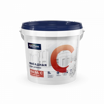 Краска Престиж ВД латексная фасадная База С 0,9 л