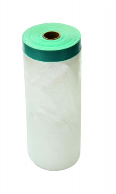 Защитная пленка с армированной ПВХ голубой лентой, 270смх14м, высота рулона 20см, UV21 Колор Эксперт